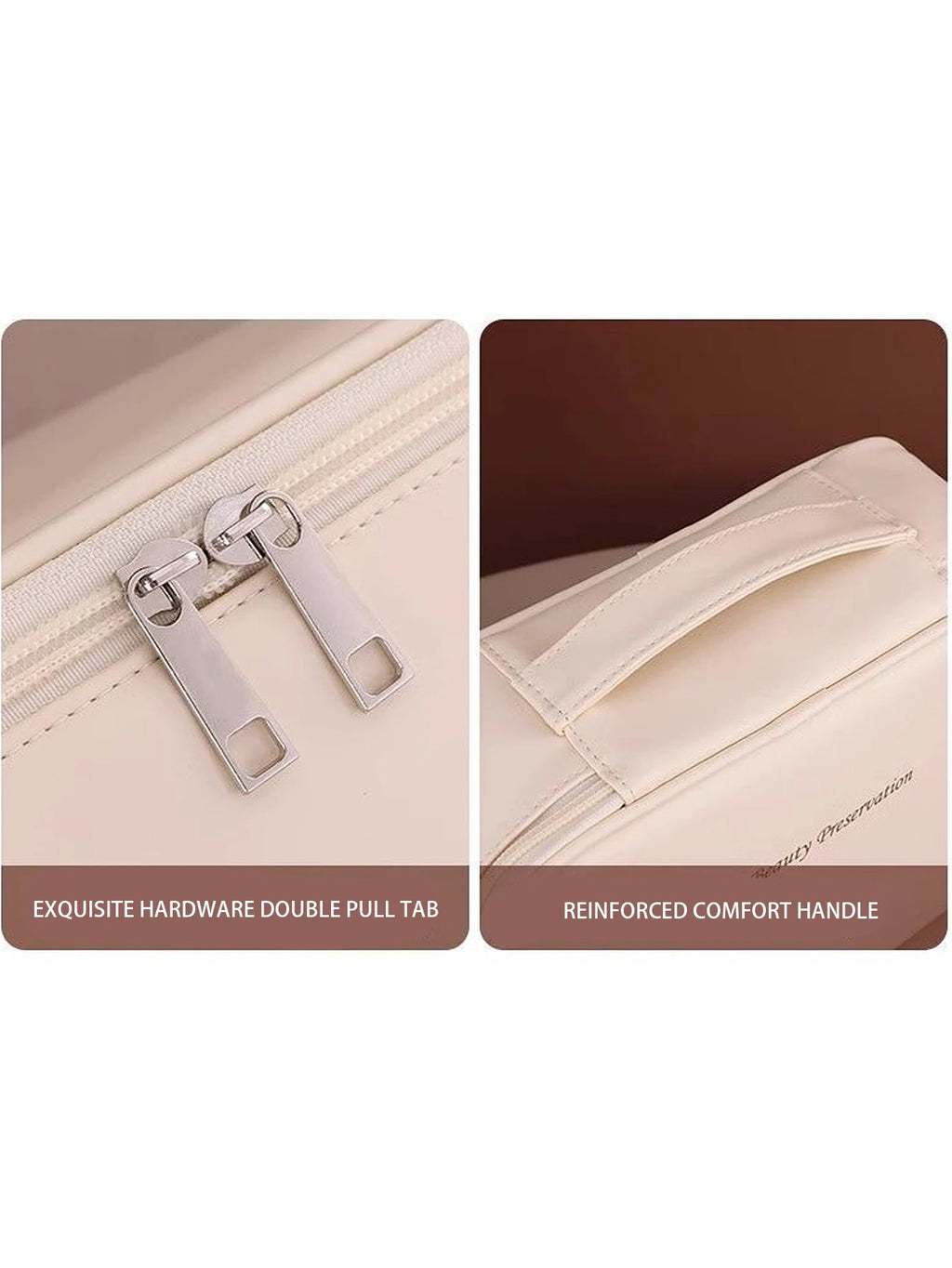 Elegant Waterproof Makeup Bag with Plenty of Beauty Space