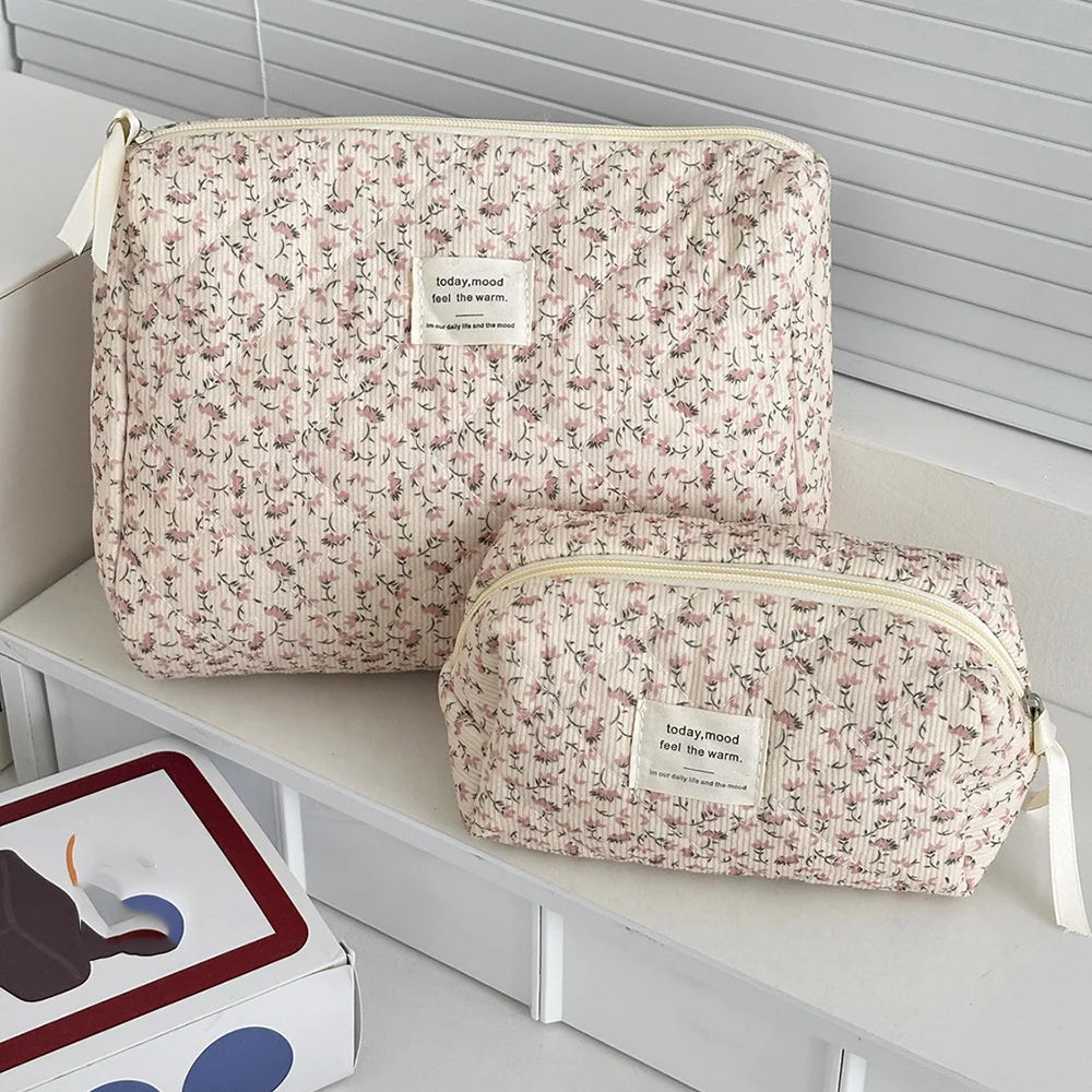 Floral Makeup Bag for Easy Travel and Daily Organization