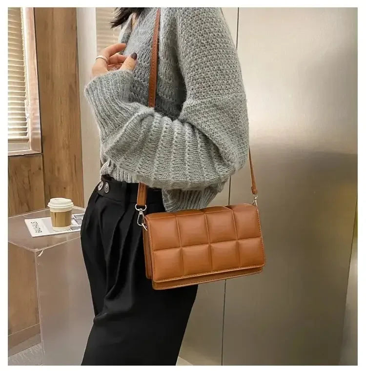 Nuvellea Quilted Crossbody Shoulder Bag