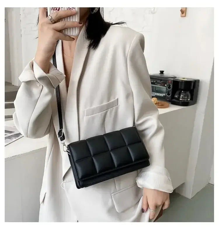 Nuvellea Quilted Crossbody Shoulder Bag